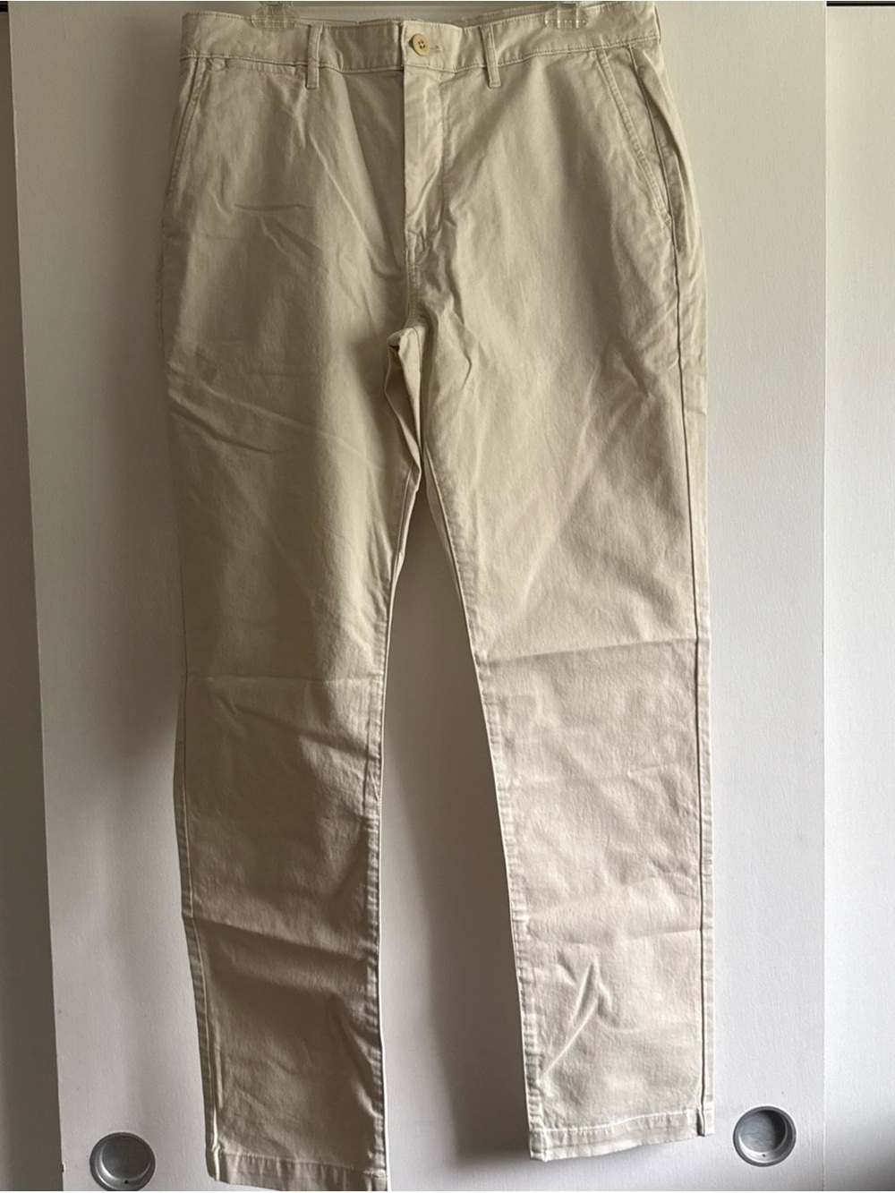 Flint And Tinder Pants Mens 33/32  Beige Athletic Tapered Fit Huckberry